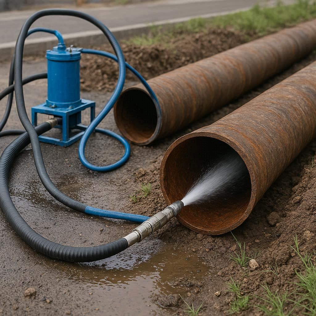 Гидродинамическая прочистка водопроводных труб в Электрогорске