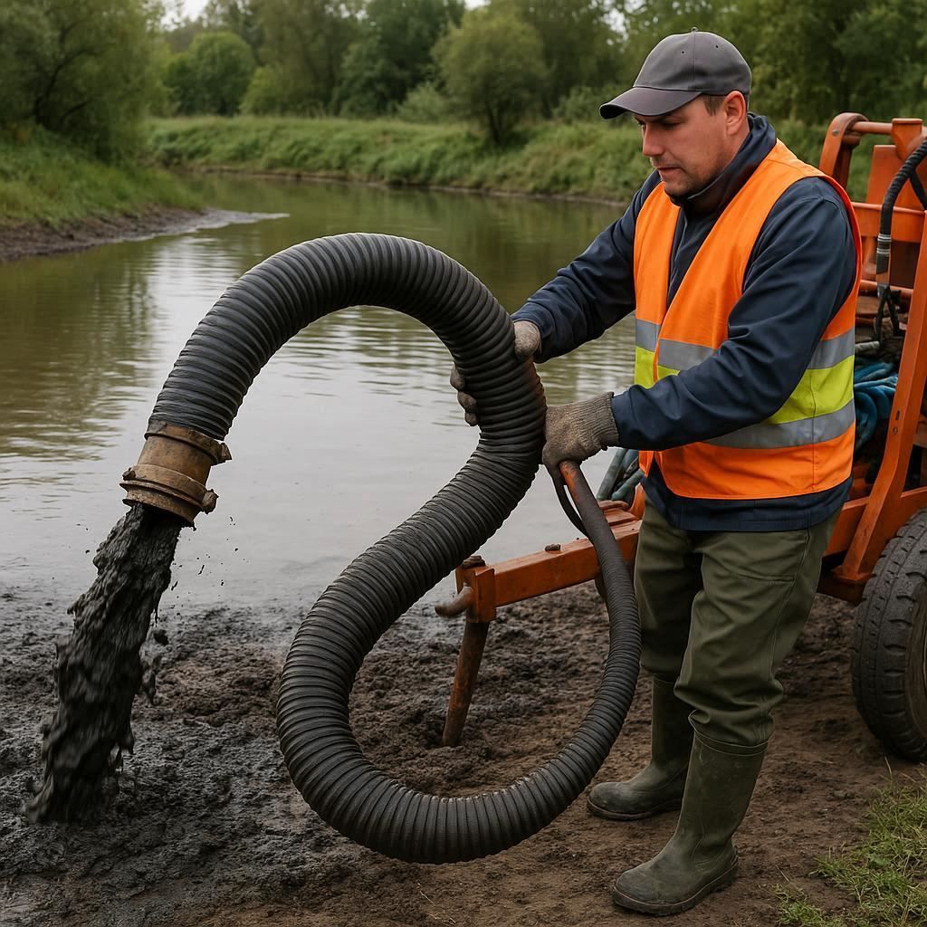 Очистка прудов и водоемов от ила в Электрогорске