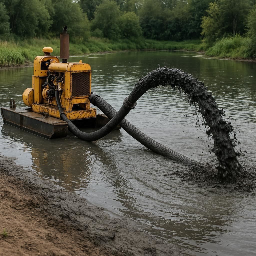 Очистка прудов и водоемов от ила в Электрогорске