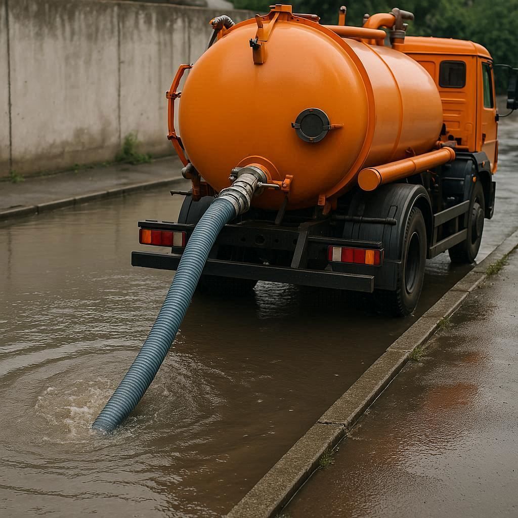 Откачка воды в Электрогорске